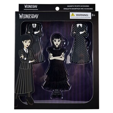 Set 2 figuras Miercoles Addams &38 Enid Sinclair Nevermore Uniform Version Clothed Action Miercoles 20cm
