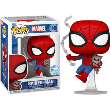 Funko POP Marvel Spiderman With Sandwich The Dog Exclusive 1449 de Funko - Spider man