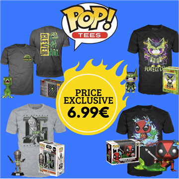 Pack oferta Funko figura POP + camiseta POP&Tee