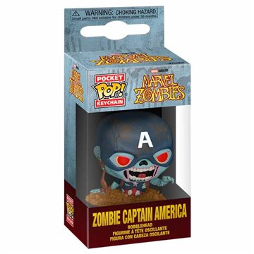 Llavero Pocket POP Marvel Zombies Zombie Capitan America