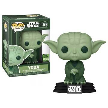 Funko POP Star Wars Yoda Green Deco Edición Limitada Exclusivo Funko 2021 Spring Convention