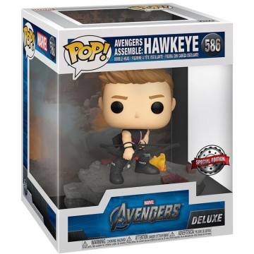 Funko POP Deluxe Marvel Avengers Hawkeye Assemble Exclusive