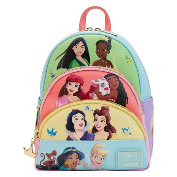 Mochila Collage Princesas Disney Loungefly 25cm