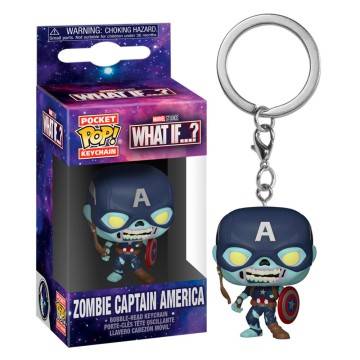 Llavero Pocket POP Marvel What If Zombie Captain America