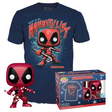 Set funko POP & Tee Marvel Deadpool