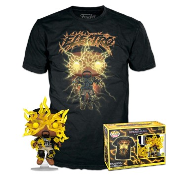 Set funko POP & Tee Marvel Spiderman No Way Home Electro