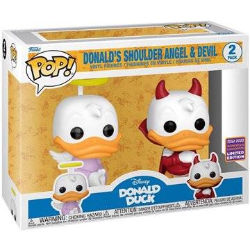 Blister 2 Funkos POP Disney Donald Duck - Donald Angel & Devil Exclusive