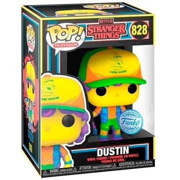 Funko POP Stranger Things Dustin in Beef Black Light Exclusive