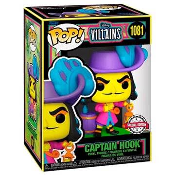 Funko POP Disney Villains Hook Black Light Exclusive