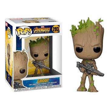 Funko POP Marvel Avengers Infinity War Teen Groot with Gun