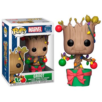 Funko POP Marvel Holiday Groot with Lights & Ornaments