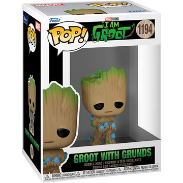 Funko POP Marvel I am Groot - Groot with Grunds