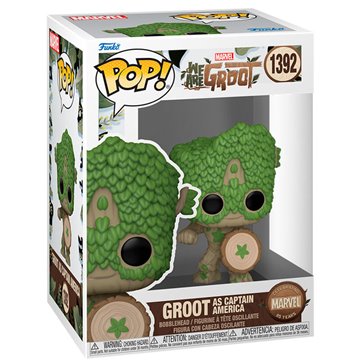 Funko POP Marvel We Are Groot - Groot as Capitan America