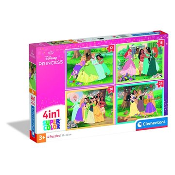 Puzzle Princesas Disney 12+16+20+24pzs