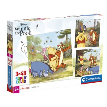 Puzzle Winnie the Pooh Disney 3x48pzs