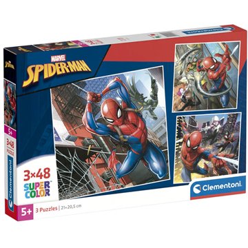 Puzzle Spiderman Marvel 3x48pzs