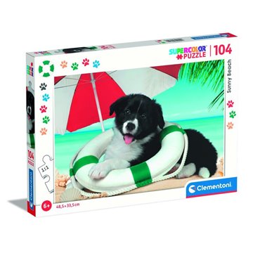 Puzzle super Playa Soleada 104pzs