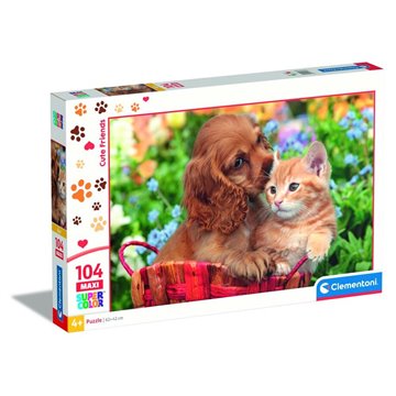Puzzle maxi Amigos Simpaticos 104pzs
