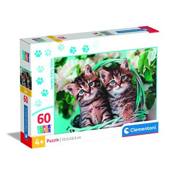 Puzzle Gatitos Gemelos 60pzs