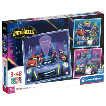 Puzzle maxi Batwheels DC Comics 3x48pzs