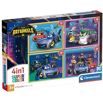 Puzzle Batwheels DC Comics 12+16+20+24pzs