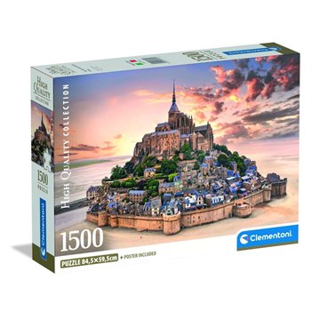 Puzzle The Mont Saint-Michel Rising High Quality 1500pzs