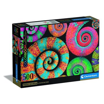 Puzzle Curly Tails Color Boom 500pzs