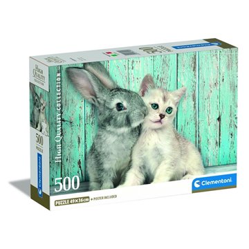 Puzzle Cat &38 Bunny High Quality 500pzs