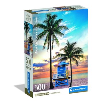 Puzzle Miami Beach Florida High Quality 500pzs