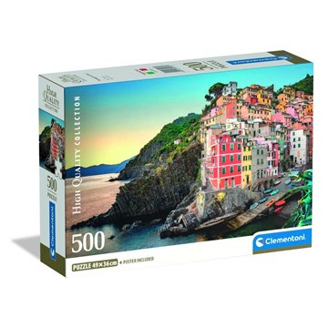 Puzzle Riomaggiore Coast High Quality 500pzs