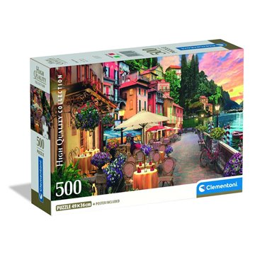 Puzzle Lake Como High Quality 500pzs