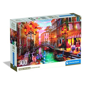 Puzzle Sunset Over Venice High Quality 500pzs