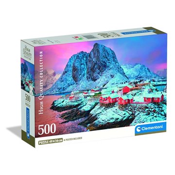 Puzzle Hamnoy Village High Quality 500pzs