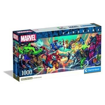Puzzle Panorama Heroes vs Villanos Marvel 1000pzs