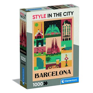 Puzzle Barcelona Style in the City 1000pzs