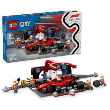 Lego City Parada En Boxes De Formula 1 Equipo Ferrari Leclerc Hamilton Lego - 1