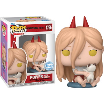 Funko Pop Chainsaw Man Power With Meowy Exclusive 1766 Funko - 1