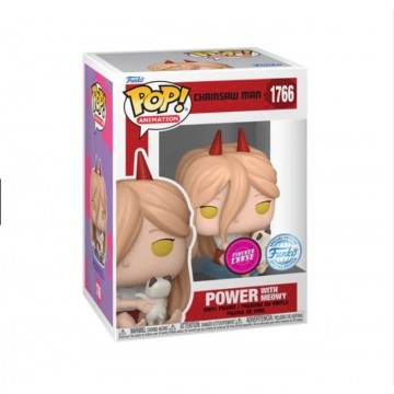Funko Pop Chainsaw Man Power With Meowy Exclusive Chase 1766 Funko - 1
