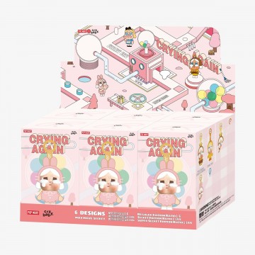 CRYBABY Crying Again Series-Vinyl Face Plush Blind Box de POP MART - Figuras