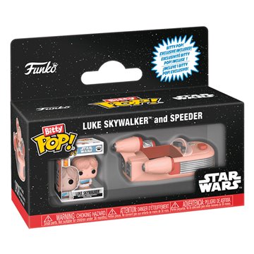 Figura Bitty Pop Rides Star Wars Luke Skywalker and Speeder