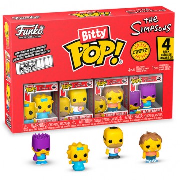 Blister 4 figuras Bitty POP Los Simpsons Maggie de Funko - Reservas