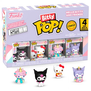 Blister 4 figuras Bitty POP Hello Kitty and Friends Kuromi de Funko - Reservas