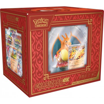 Juego de cartas Pokémon Charizard EX Super-Premium Collection de The Pokemon Company - Cartas Pokemon